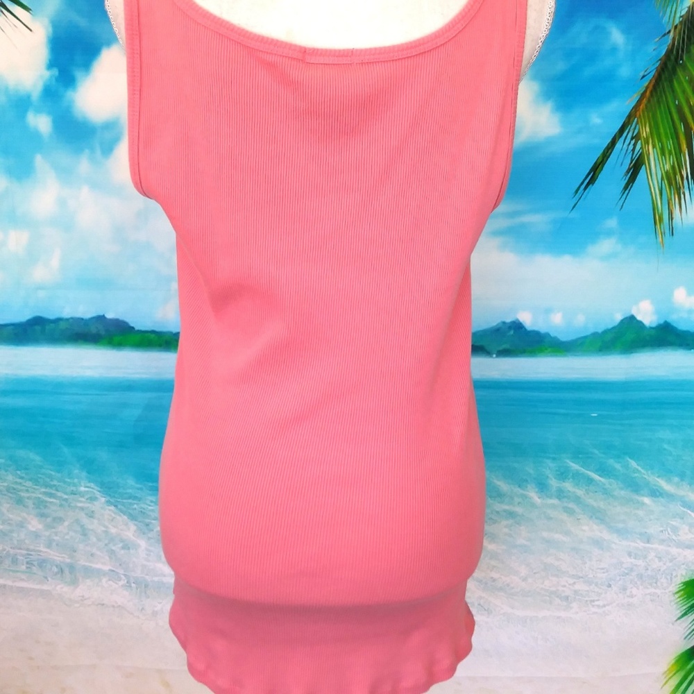 Bath & Body Works Pink Ribbed Tank L/XL - Picture 5 of 7